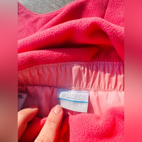 EUC Columbia Coral One Piece Snow Overalls Girls 18 to 24 Months - Picture 4 of 5